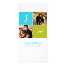 Retro Christmas Photo Greeting Card