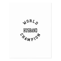 Retro Cool Husbands : World Champion Husband Post Cards