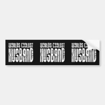Retro Cool Husbands : Worlds Coolest Husband Bumper Sticker