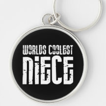 Retro Cool Nieces : Worlds Coolest Niece Keychains