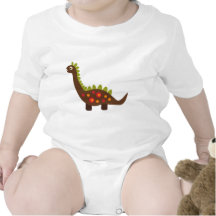retro dinosaur baby bodysuits