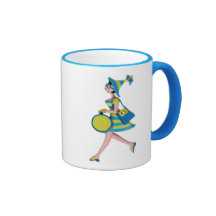 Retro Fashion Woman Coffee Mugs