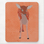 Retro Fawn Mousepad mousepads