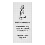 Retro Fitness B/W Rack Card Design