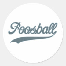 Retro Foosball Sticker