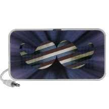 Retro Funky Art Mustache Moustache Stache Speaker