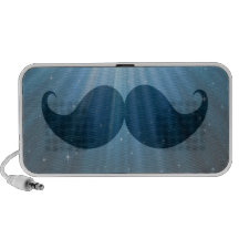 Retro Funky Mustache Moustache Stache Mp3 Speakers
