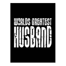 Retro Gifts for Husbands World's Greatest Husband Postcard