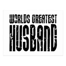 Retro Gifts for Husbands World's Greatest Husband Postcards
