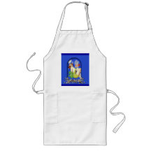 retro girl apron