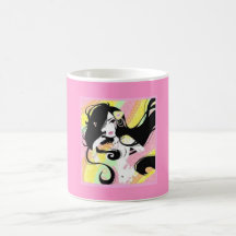 Retro Girl Coffee Mugs