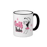 Retro Golf Babe Mug