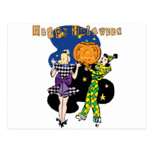 Retro Halloween Postcards