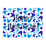 Retro Hanukkah Boomerang Postcard