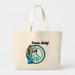 Retro Hippie-Peace Baby 60's Canvas Bag