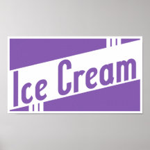 retro ice cream print