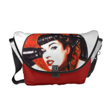 retro lady purse commuter bag