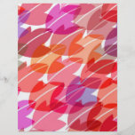 retro leaves in red, flyer