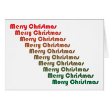 Retro Merry Christmas Card