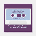 Retro Mixtape Wedding Save the Date Fridge Magnet