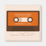 Retro Mixtape Wedding Save the Date Magnets