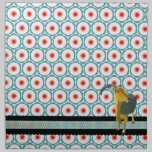 Retro Mod Moonlight Aoudad Napkin napkins