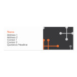Retro Modern Pattern Profile Card Business Card Templates