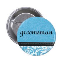 Retro Modern Thistle-Groomsman Button