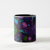 Retro mosaics mugs
