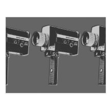 Retro Movie Camera Post Cards