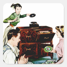 Retro Music Sticker