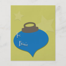 Retro Olive Ornament Christmas Flyer