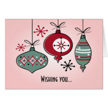 Retro Ornaments Greeting Cards