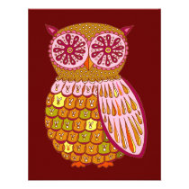 Retro Owl Invitations invitations