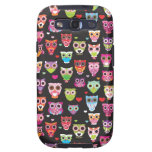 Retro owl pattern illustration galaxy SIII case
