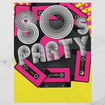 Retro Party Background Custom Flyer