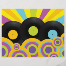 Retro Party Background Custom Flyer