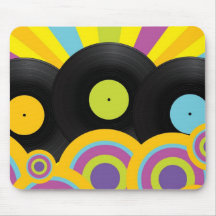 Retro Party Background Mousepad
