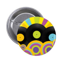 Retro Party Background Pin
