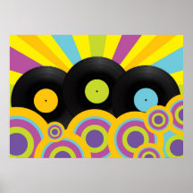 Retro Party Background Poster