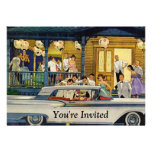 Retro Party Time Personalised Announcement