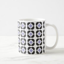 Retro Pattern in periwinkle mug