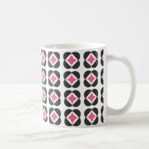 Retro Pattern in pink mug