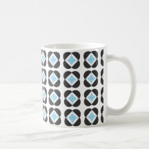 Retro Pattern in turquoise mug