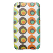 Retro polka dots iPhone 3 Case-Mate case