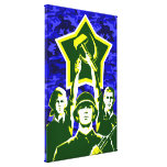 Retro Pop Art Soviet cam wrapped canvas Stretched Canvas Prints