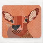 Retro Reindeer Orange Mousepad mousepads