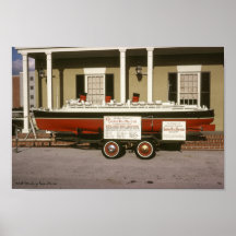 Retro RMS Queen Mary Wax Model Poster