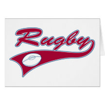 Retro Rugby Greeting Cards