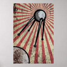 Retro satellite print